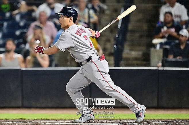 ▲ 보스턴 레드삭스의 일본인 타자 요시다 마사타카.