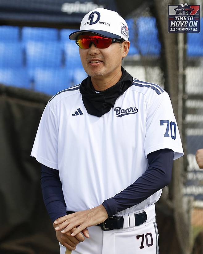 ▲ 김진욱 감독 이후 13년 만의 투수 출신 두산 감독인 김원형 감독은 불펜 피칭부터 선수들의 의식을 바꿔놓고 있다 ⓒ두산베어스