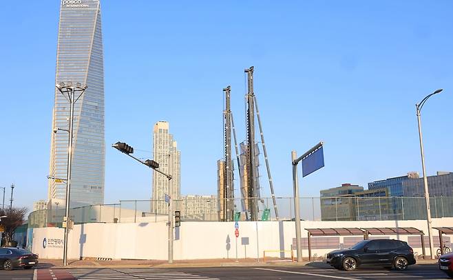 롯데몰 송도 2단계 신축공사 대상지 [촬영 홍현기]