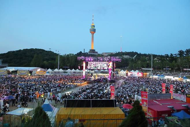 지난해 열린 치맥페스티벌 행사장 전경. [대구시]