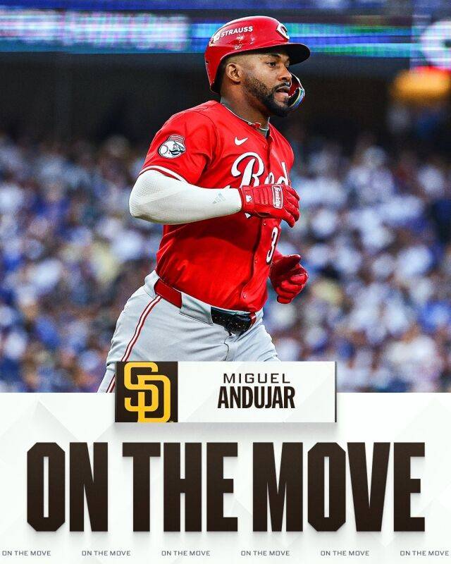 미겔 안두하가 샌디에이고 파드리스로 향한다./MLB SNS