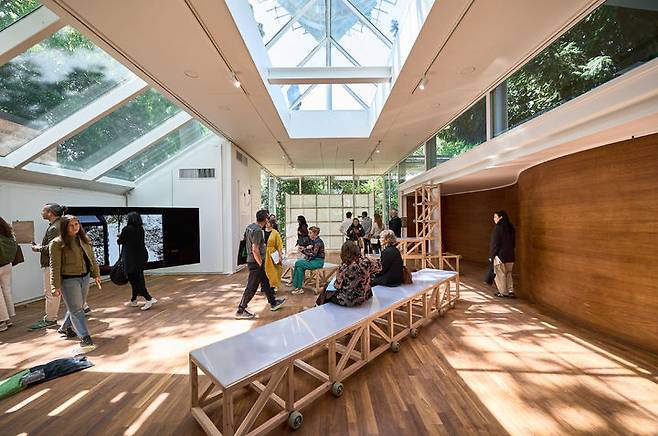 2025년 베니스비엔날레 제19회 국제건축전 한국관 전시 전경. 10일(현지시각) 이탈리아 베니스에서 공식 개막했다. 사진=한국문화예술위원회 제공. *재판매 및 DB 금지