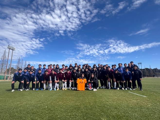 일본 가고시마 전지훈련을 마무리하는 제주SK 선수단. /사진=제주SK 제공