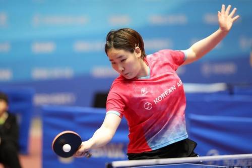 탁구 종합선수권에 나선 이은혜의 경기 장면 [대한탁구협회 제공. 재판매 및 DB 금지]