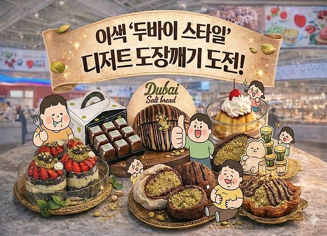 HDC아이파크몰, 도파이스테이션서 두바이 스타일 디저트 7종 선보여 [HDC아이파크몰제공]