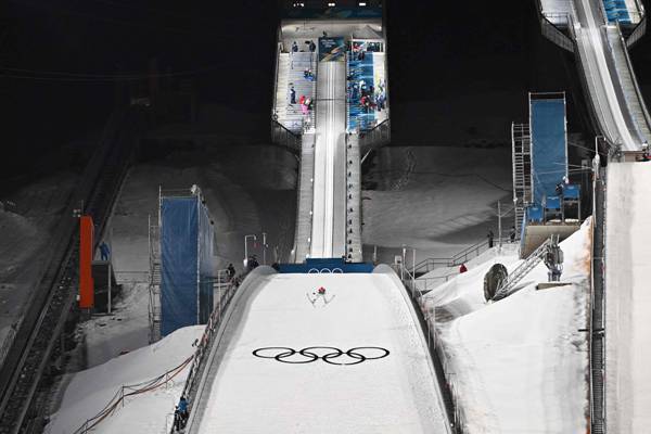 2026 동계올림픽 스키 점프 경기장. 사진= AFP= 연합뉴스 제공