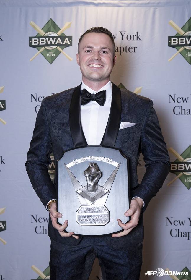 2년 연속 사이영상을 수상한 스쿠발. /AFPBBNews=뉴스1