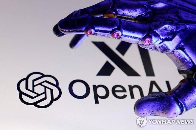 오픈AI, xAI 로고 [로이터 연합뉴스 자료사진]