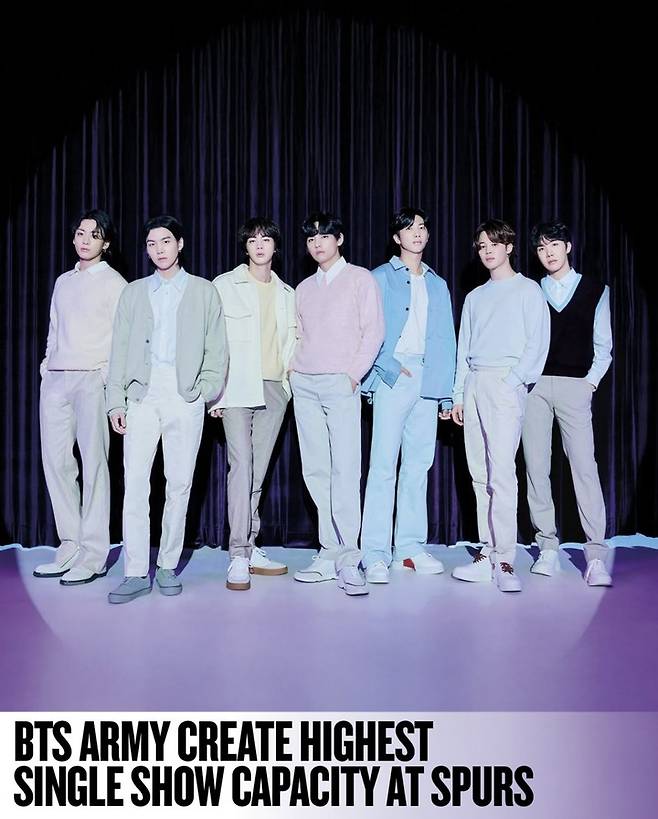 방탄소년단, 英 토트넘 스타디움 사상 최고 관객 기록 경신… 12만 명 '전석 매진'
