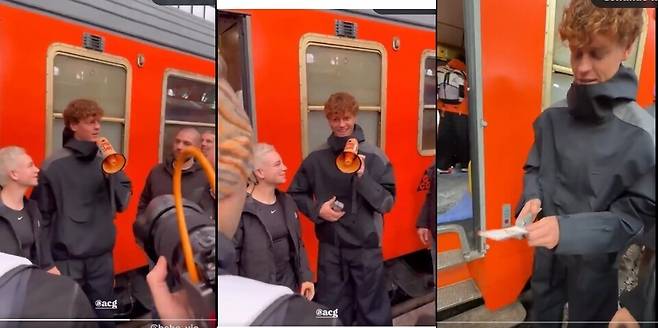 일일 검침원 자격으로 동계올림픽 자원봉사에 참여한 시너.