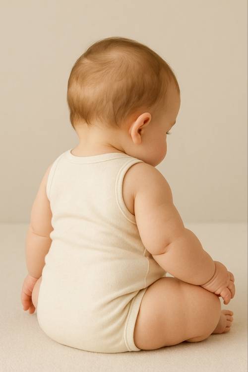 챗GPT에 기저귀 찬 아기의 뒷모습을 그려달라고 해서 생성한 이미지. [챗GPT]