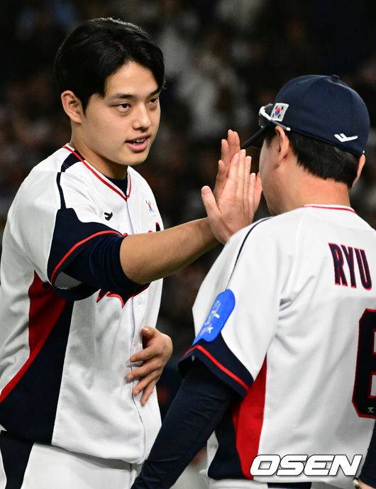 [OSEN=조은정 기자] 한국 야구 대표팀 문동주. 2025.11.16 /cej@osen.co.kr