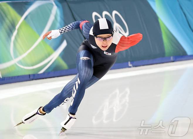 스피드스케이팅 대표팀 김민선. ⓒ 뉴스1 김진환 기자
