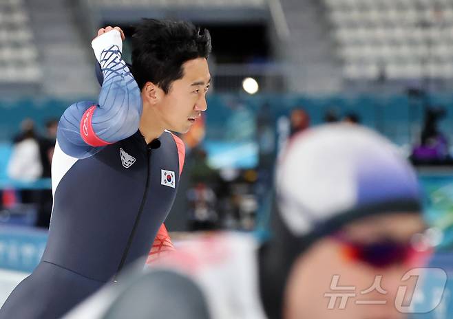 남자 스피드스케이팅 500m에 출전하는 김준호. ⓒ 뉴스1 김진환 기자