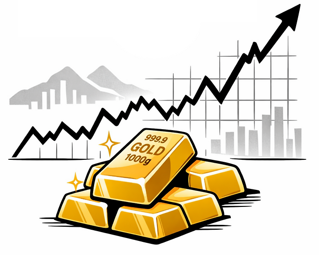 금값 일러스트. [chatGPT로 제작]