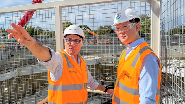 허윤홍 GS건설 대표가 지난 2일부터 5일까지 호주를 방문해 인프라 현장 점검과 함께 빅토리아주 주요 인사·현지 컨소시엄 파트너사 최고경영자와 잇따라 면담했다. /GS건설