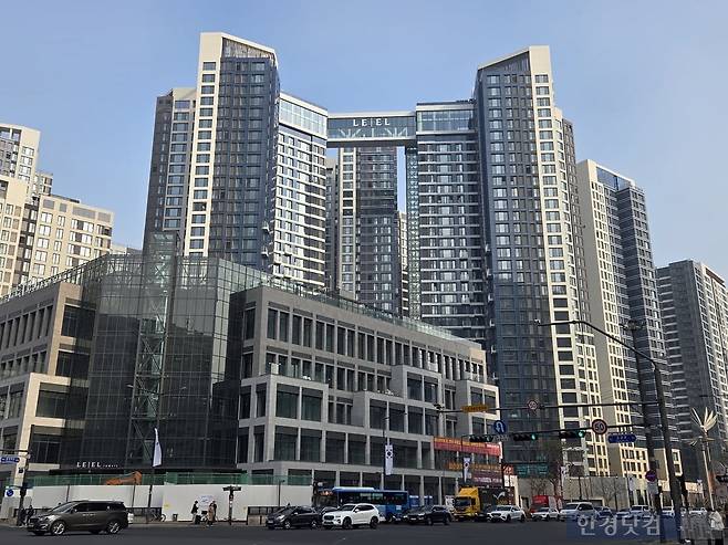 지난 1월 20일 입주를 시작한 송파구 신천동 '잠실르엘' 단지의 모습 / 사진=이슬기 기자