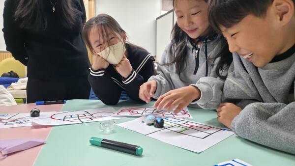 옥정호수초교에 설치된 동부권 돌봄교실 수업. 양주시 제공