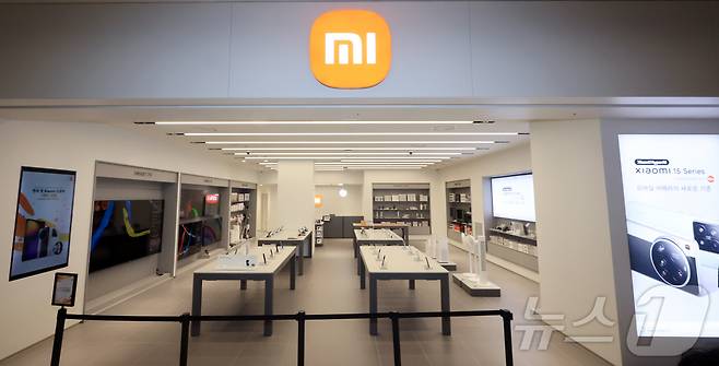 25일 서울 영등포구 여의도 샤오미 스토어 서울 IFC몰 여의도점. 2025.6.25 ⓒ 뉴스1 김진환 기자