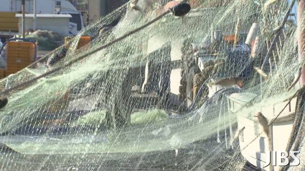 참조기 그물작업