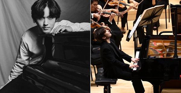 올해 부산콘서트홀 기획공연으로 부산을 찾는 피아니스트 임윤찬(왼쪽)과 조성진. 지난해 부산콘서트홀 개관 페스티벌에 참여한 조성진은 올해도 부산 팬들과 만난다. 클래식부산 제공