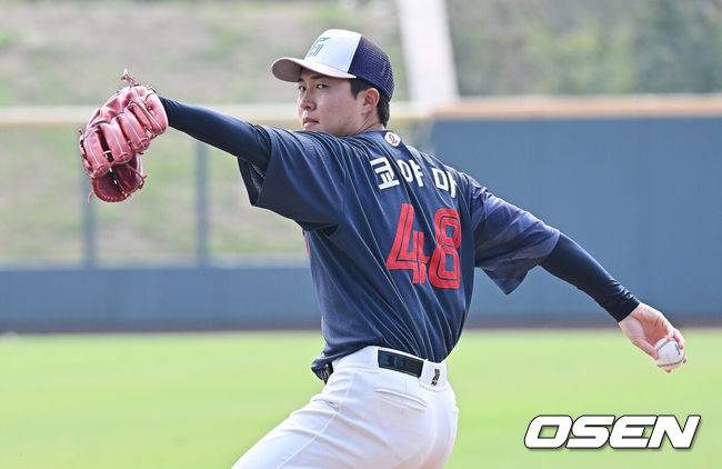 [OSEN=타이난(대만), 이석우 기자] 롯데 자이언츠 일본인 투수 쿄야마 2026.02.02 / foto0307@osen.co.kr