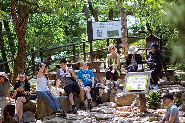 국립공원을 찾는 외국인들은 점점 늘어나고 있는데 국립공원공단의 코스 정보는 부실하다는 지적이 나오고 있다.