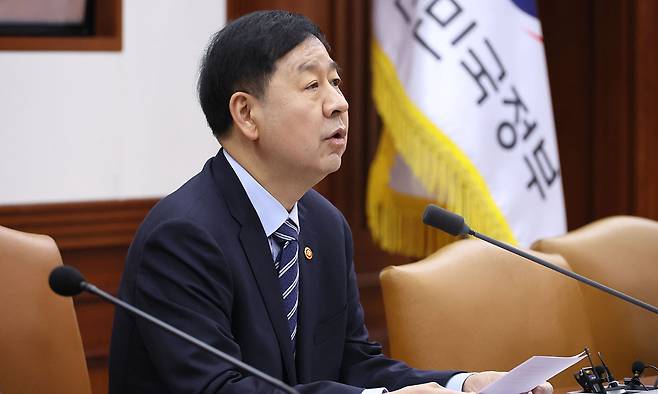구윤철 부총리 겸 재정경제부 장관이 10일 서울 종로구 정부서울청사에서 열린 대외경제장관회의에서 발언하고 있다. 연합뉴스