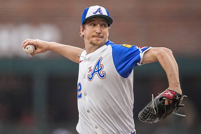 ▲ 애틀랜타 브레이브스 시절 에릭 페디. ⓒ연합뉴스