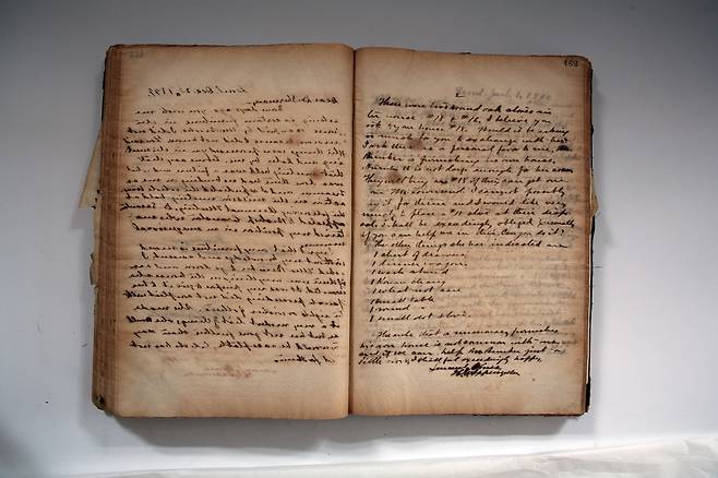 아펜젤러 친필 서간문집 모습  [배재학당역사박물관 제공. 재판매 및 DB 금지]