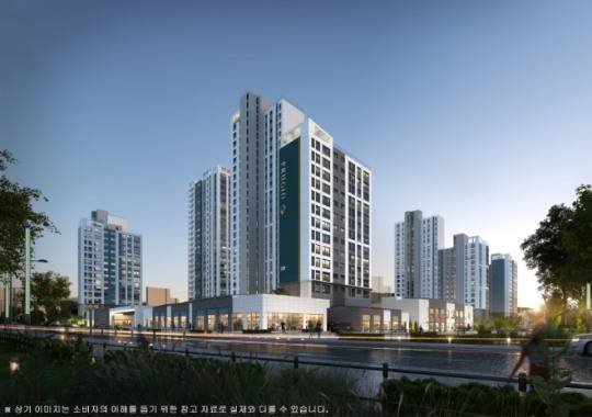 인천 영종 운서역 푸르지오 더 스카이 2차 투시도./사진제공=대우건설