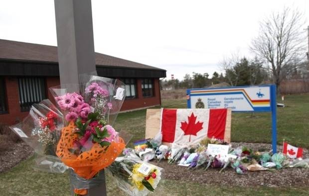 ▲캐나다에서 노바스코샤주에서 2020년 4월 발생한 총기난사 사건 현장(사진=AFP/연합)