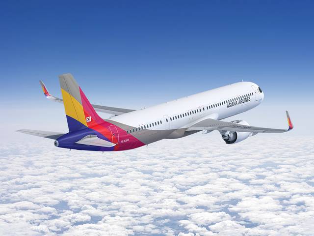 아시아나항공 A321neo 기종. 아시아나항공 제공.