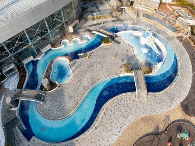 아산 도고온천 파라다이스 스파 도고 유수풀. 아산=이한호 기자