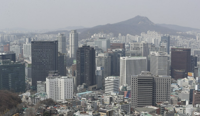 서울에 모여있는 기업들 전경. 연합뉴스