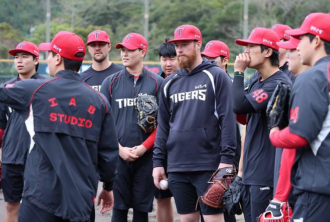 현재 일본에서 1차 스프링캠프를 소화 중인 KIA 선수단의 모습. KIA 제공