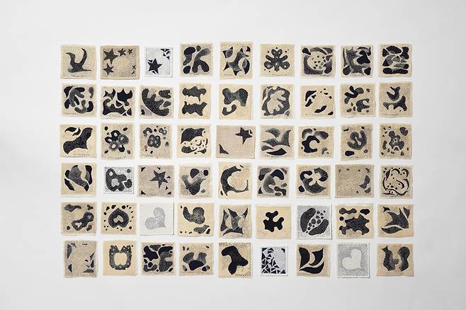 손수건, 넥타이 등을 활용한 금기숙 작가의 스티치 작품 <서울공예박물관>