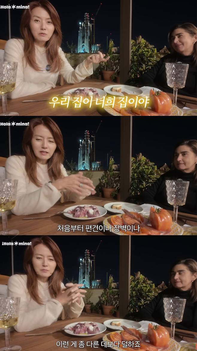 사람에 대한 편견이나 장벽이 다른 국가보다 덜하다고 느낀 손미나. 유튜브 채널 '올라미나 | Holamina' 영상 캡처