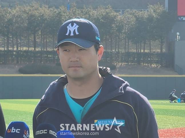 일본 국가대표 출신 투수 오카다 아키타케. /사진=박수진 기자