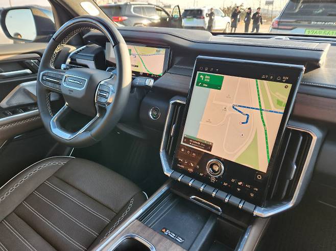 GMC ‘아카디아 드날리 얼티밋’ 내부 (사진=이데일리 이배운 기자)