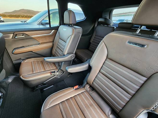 GMC ‘아카디아 드날리 얼티밋’ 내부 (사진=이데일리 이배운 기자)