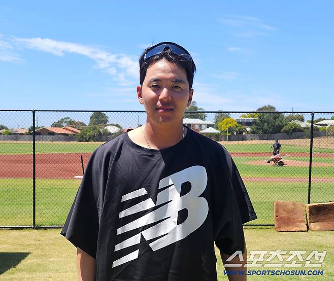 인터뷰에 임한 KT 한승택. 김영록 기자