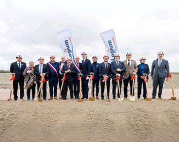 지난 10일 열린 프롤로지움 테크놀로지의 프랑스 덩케르트 기가 팩토리 착공식 [사진=EV첨단소재 ]