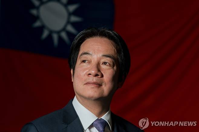 인터뷰하는 라이칭더 대만 총통 [AFP 연합뉴스 자료사진. 재판매 및 DB금지]