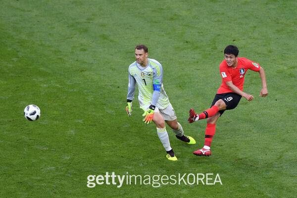 2018 러시아 월드컵 당시 독일 격침의 주역이었던 주세종. ⓒGettyimagesKorea