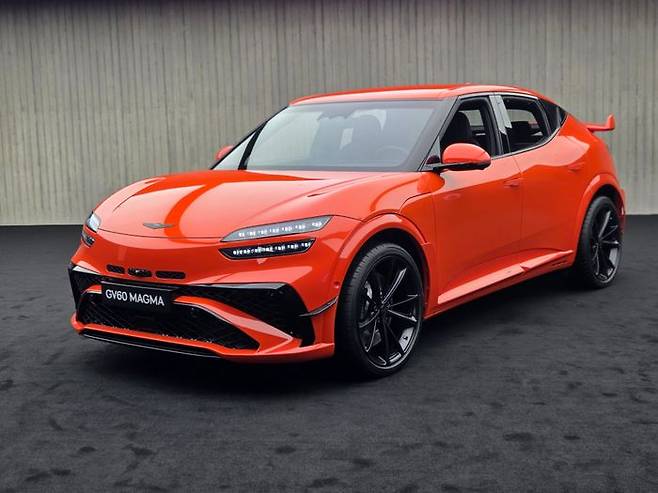 제네시스 'GV60 마그마' 전면. ⓒ데일리안 정진주 기자