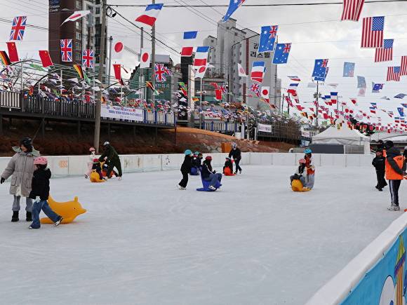 보은읍 뱃들공원 눈썰매장.  [사진=보은군]