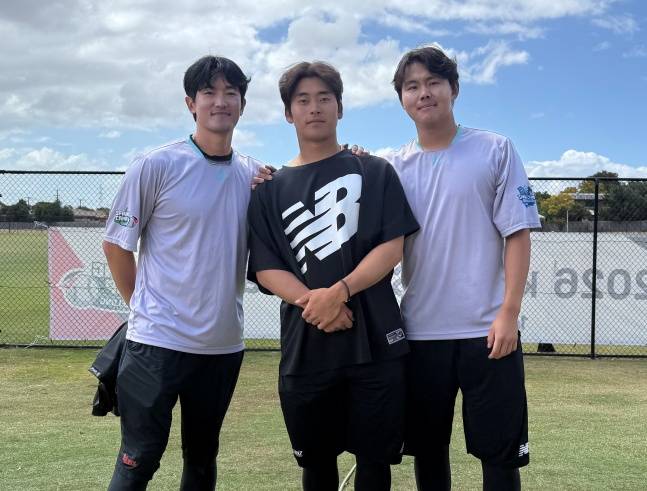 왼쪽부터 KT 고영표, 박영현, 소형준. /사진=KT 위즈 제공