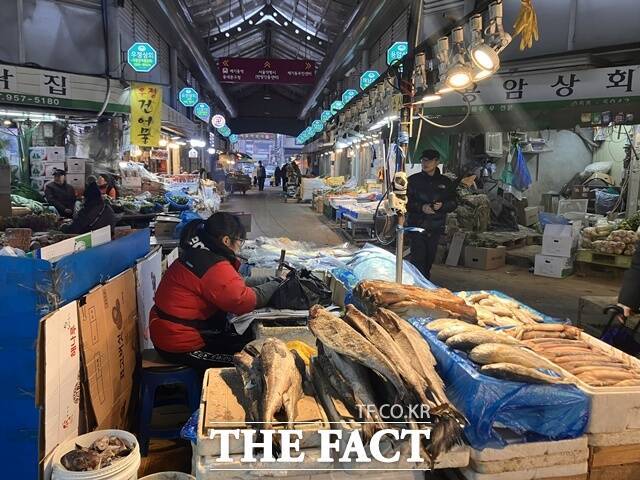 상인들은 매장 앞까지 나와 "뭐 찾으세요"라며 연신 손님들을 불러 세웠지만 이들은 흘깃 쳐다보곤 지나갈 뿐이었다. 사진은 지난 10일 서울 동대문구 청량리종합시장의 모습. /이다빈 기자