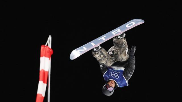 이채운은 마지막 3차 시기에서 트리플 콕 1620 기술을 세계 최초로 성공시켰습니다. (사진 출처 : 연합뉴스)